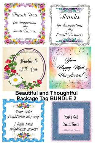 BUNDLE BUSINESS PACKAGE TAGS 3 Graphic Design Downloads SVG PNG JPEG Files Printable Positive Decorative Design Crafters Delight {{ JAMsCraftCloset }}