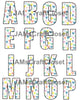 ALPHABET SET Digital Graphic Design Typography Clipart SVG-PNG Sublimation PRETTY HEARTS Design Download Crafters Delight - JAMsCraftCloset