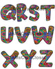 ALPHABET SET Digital Graphic Design Typography Clipart SVG-PNG Sublimation PSYCHEDELIC Design Download Crafters Delight - JAMsCraftCloset