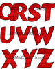 ALPHABET SET Digital Graphic Design Typography Clipart SVG-PNG Sublimation RED BARNWOOD Design Download Crafters Delight - JAMsCraftCloset