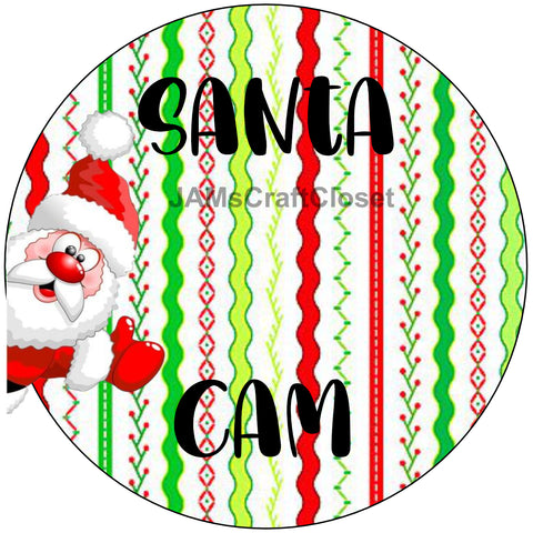 Digital Graphic Design SANTA CAM 1 Ornament Christmas Tree Decor SVG PNG Sublimation Crafters Delight - DIGITAL GRAPHIC DESIGNS - JAMsCraftCloset