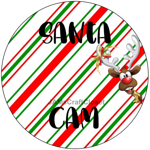 Digital Graphic Design SANTA CAM 2 Ornament Christmas Tree Decor SVG PNG Sublimation Crafters Delight - DIGITAL GRAPHIC DESIGNS - JAMsCraftCloset