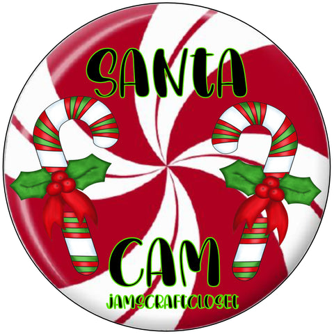 Digital Graphic Design SANTA CAM 3 Ornament Christmas Tree Decor SVG PNG Sublimation Crafters Delight - DIGITAL GRAPHIC DESIGNS - JAMsCraftCloset