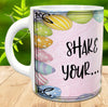 MUG Coffee Full Wrap Sublimation Digital Graphic Design Download SHAKE YOUR BUNNY TAIL SVG-PNG-JPEG Easter Crafters Delight - JAMsCraftCloset