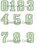 NUMBER SETS Digital Graphic Design Typography Clipart SVG-PNG Sublimation SHAMROCKS Design Download Crafters Delight - JAMsCraftCloset