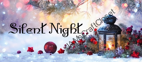 SILENT NIGHT - DIGITAL GRAPHICS  This file contains 4 graphics..  My digital PNG and JPEG Graphic downloads for the creative crafter are graphic files for those that use the Sublimation or Waterslide techniques - JAMsCraftCloset