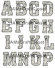 ALPHABET SET Digital Graphic Design Typography Clipart SVG-PNG Sublimation SPIDERWEB PRINT Design Holiday Halloween Download Crafters Delight - JAMsCraftCloset