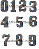 NUMBER SETS Digital Graphic Design Typography Clipart SVG-PNG Sublimation STEAMPUNK BLUE AND GOLD Design Download Crafters Delight - JAMsCraftCloset