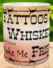 MUG Coffee Full Wrap Sublimation Digital Graphic Design Download TATTOOS AND WHISKEY SVG-PNG Crafters Delight - JAMsCraftCloset