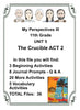 My Perspectives English III UNIT 5 THE CRUCIBLE ACTS 1 to 4 11th Grade BUNDLE 4 PASSAGES Teacher Resource Lesson Supplemental Activities - JAMsCraftCloset