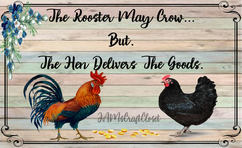 THE ROOSTER MAY CROW 2 - DIGITAL GRAPHICS  My digital SVG, PNG and JPEG Graphic downloads for the creative crafter are graphic files for those that use the Sublimation or Waterslide techniques - JAMsCraftCloset