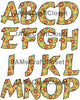 ALPHABET SET Digital Graphic Design Typography Clipart SVG-PNG Sublimation VINTAGE RETRO FLORAL Design Download Crafters Delight - JAMsCraftCloset