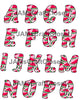 ALPHABET SET Digital Graphic Design Typography Clipart SVG-PNG Sublimation WATERMELON SLICES PRINT Design Download Crafters Delight - JAMsCraftCloset