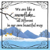 WE ARE LIKE A SNOWFLAKE - DIGITAL GRAPHICS  This file contains 6 graphics...  My digital SVG, PNG and JPEG Graphic downloads for the creative crafter are graphic files for those that use the Sublimation or Waterslide techniques - JAMsCraftCloset