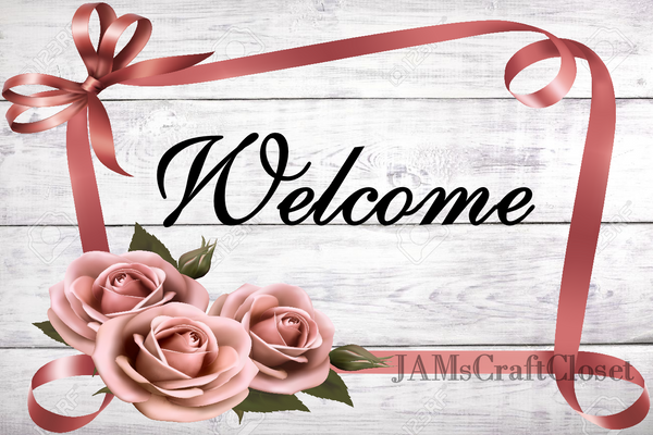 WELCOME 3 - DIGITAL GRAPHICS  This file contains 6 graphics...  My digital SVG, PNG and JPEG Graphic downloads for the creative crafter are graphic files for those that use the Sublimation or Waterslide techniques - JAMsCraftCloset