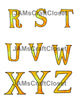 ALPHABET SET Digital Graphic Design Typography Clipart SVG-PNG Sublimation YELLOW ORANGE PRINT Design Download Crafters Delight - JAMsCraftCloset