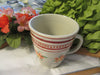 Mug Coffee Tea Hand Painted Rust Floral Gibson Off White Cup Rust Rings Rust Flowers - JAMsCraftCloset