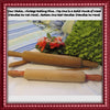 Rolling Pins Vintage Wooden 2 Choices Solid Wood Handmade Handles Attached Red Handled One - JAMsCraftCloset