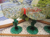 Margarita Glasses Buy 2 Get 1 FREE Vintage Hand Painted Green Saguaro Cactus Stemware - JAMsCraftCloset
