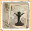 Candle Holder Pillar or Pedestal Fruit Bowl Vintage Brass and Glass - JAMsCraftCloset