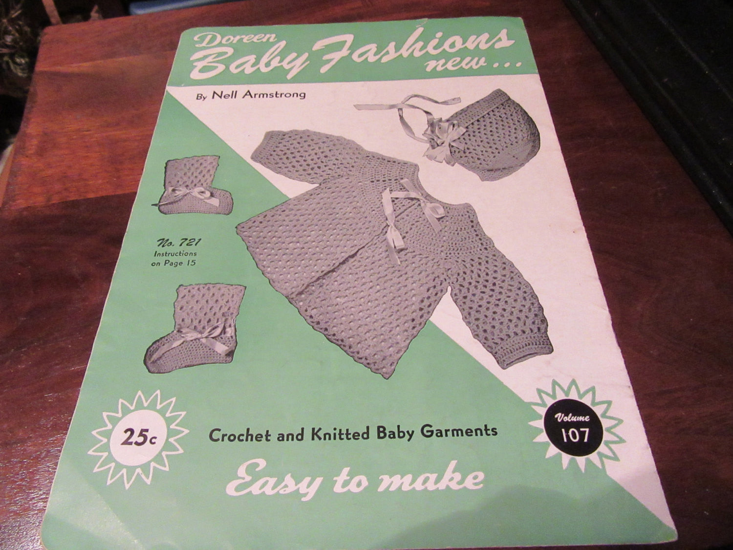 Crochet Knitting Pattern Books Baby Vintage 1955 Quick Knit Easy to Ma –  JAMsCraftCloset