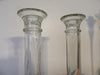 Candlestick Holders Vintage Pale Green Depression Glass Set of 2 - JAMsCraftCloset