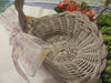 Basket Flower Girl  With Lavender Gingham Floral Bow Wedding Accessory - JAMsCraftCloset