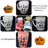 Mugs Cups Halloween  Trick or Treat Hand Painted - JAMsCraftCloset