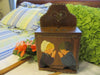Tea Bag Holder Vintage Handmade Hand Painted Wooden Hanging Sitting - JAMsCraftCloset