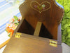 Tea Bag Holder Vintage Handmade Hand Painted Wooden Hanging Sitting - JAMsCraftCloset