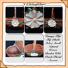 Basket SMALL Vintage Flip Top Natural Woven Peach Floral Accents - JAMsCraftCloset