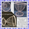 Basket Wire Mystery Basket Handmade Vintage - JAMsCraftCloset