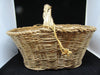 Basket Natural Wicker Vintage Oval Gathering - JAMsCraftCloset