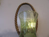 Mirror Sconce Rope Wire Vintage Gold Wrapped Green Votive Wall Lighting - JAMsCraftCloset
