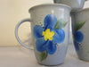 Mugs Blue Floral Accents  Hand Painted BUY 2 Get 1 FREE - JAMsCraftCloset