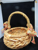 Basket Flower Girl Wedding Accessory Table Decor Vintage Natural Fall Wedding - JAMsCraftCloset