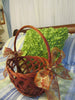 Basket Gathering Vintage Bronze Woven - JAMsCraftCloset