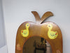 Mirror Vintage Wall Apple Shaped Wooden Duck Country Childs Room - JAMsCraftCloset