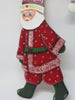 Santa Doorknob Hanger Vintage Handmade Hand Painted Holiday Folk Art - JAMsCraftCloset