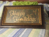 Wall Art Happy Holidays Picture Vintage Frame - JAMsCraftCloset