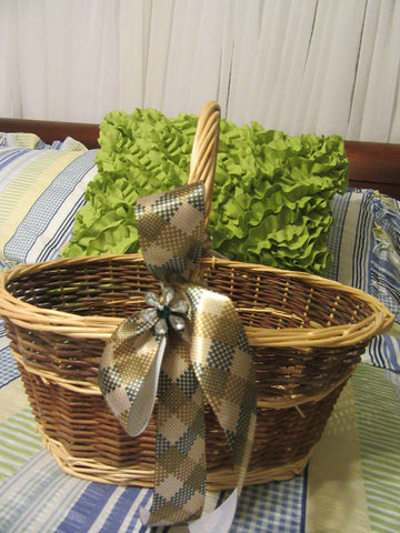 Basket Gathering Vintage Natural Centerpiece Country Decor Gift Storage - JAMsCraftCloset