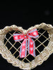 Basket Heart Shaped Vintage Natural - JAMsCraftCloset