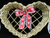 Basket Heart Shaped Vintage Natural - JAMsCraftCloset