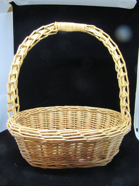 Basket Gathering OVAL Vintage Natural Woven - JAMsCraftCloset