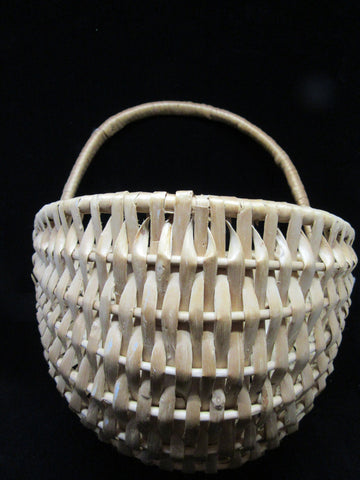 Basket Wall Hanging Natural Woven Wicker - JAMsCraftCloset