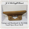 Shelf Open Heart Vintage Wooden Pegboard Country Primitive - JAMsCraftCloset
