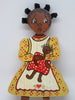 Shelf Sitter Black Americana Pickaninny Vintage Handmade Hand Painted Folk Art - JAMsCraftCloset