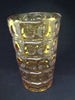 Vase Amber Thumb Print Vintage Heavy Glass - JAMsCraftCloset