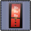 Santa Sign Ho Ho Ho Holiday Christmas Wall Art Handmade Hand Painted - JAMsCraftCloset