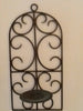 Sconce Vintage Wrought Iron Gold Pillar Candle Holder Wall Art - JAMsCraftCloset